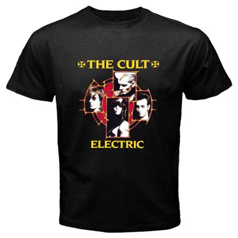 New The Cult Rock Band Legend Electric Album Mens Black T Shirt Size S