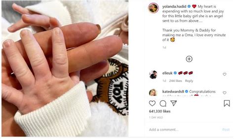 Rhobh Alum Yolanda Hadid Gushes Over New Granddaughter