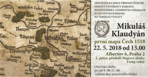 Mikuláš Klaudyán První Mapa Čech 1518 — Přírodovědecká Fakulta Uk