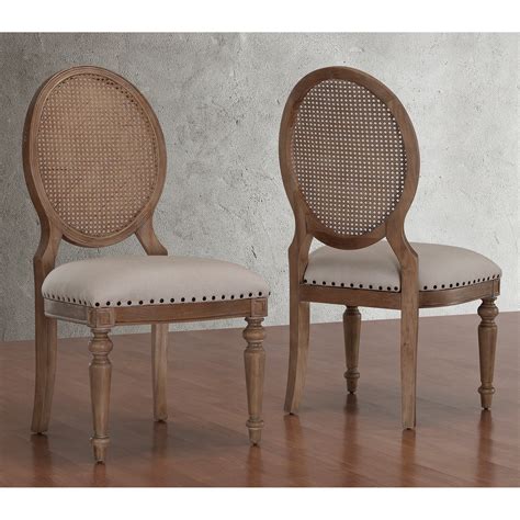 Needless to say i was obliged to help them make more space on the store floor for only $50. Elements Weathered Oak Cane Back Dining Chairs (Set of 2) - Overstock Shopping - Great Deals on ...