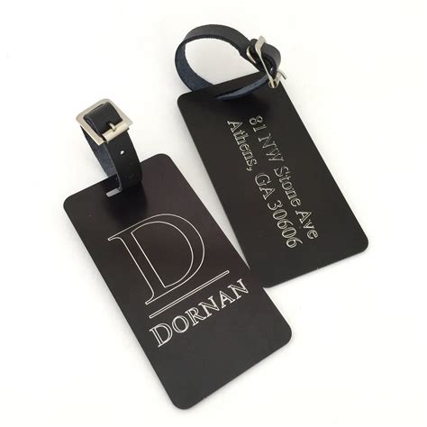 Personalized Metal Luggage Tags Set Of 2 In Your Choice Of Etsy