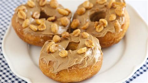 Peanut Butter Topped Doughnuts Recipe From