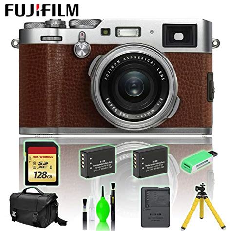 Fujifilm X100f Digital Camera Brown With 128 Gb Card Mega Accessory Kit