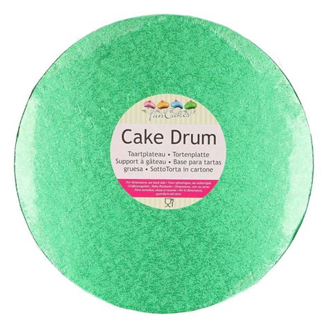 Funcakes Cake Drum Round 12 Mm 305 Cm Groen Traktaartie
