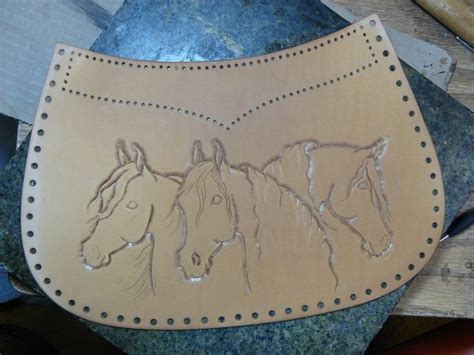 Horses In Leather By Brenda Lovejoy Wetcanvas Leather Carving