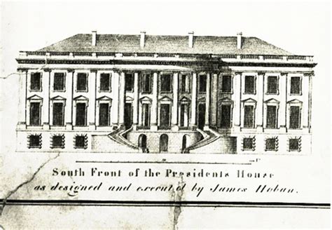 South Portico Drawing White House Historical Association