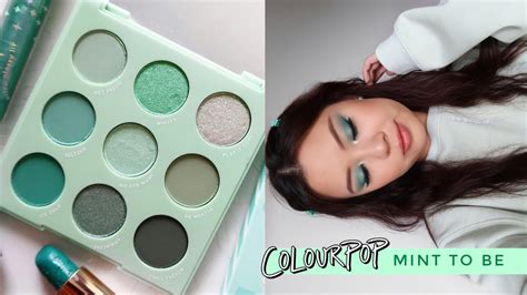 colourpop mint to be palette ⋆ 3 looks review comparisons youtube