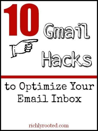 10 Gmail Hacks To Optimize Your Email Inbox Gmail Hacks Computer