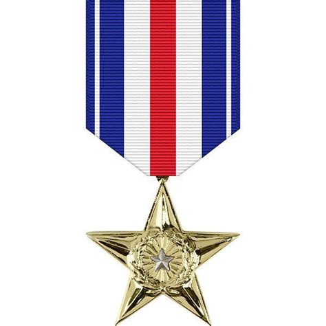 Silver Star Anodized Medal Silver Star Medal Silver Stars The