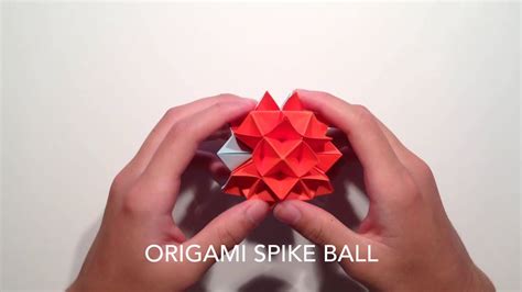Origami Spike Ball Tutorial Youtube