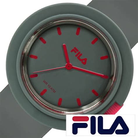 [new]fila clock fila watch filastyle unisex gray s fl 38 109 005 red 90s pair coordinates