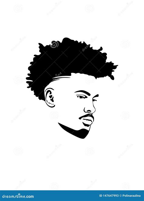 Home Decor Afro Black Man Mohawk Hairstyle Handsome Attractive Manly