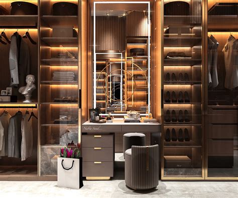 Master Dressing Room Design In Ksa Private Villa On Behance