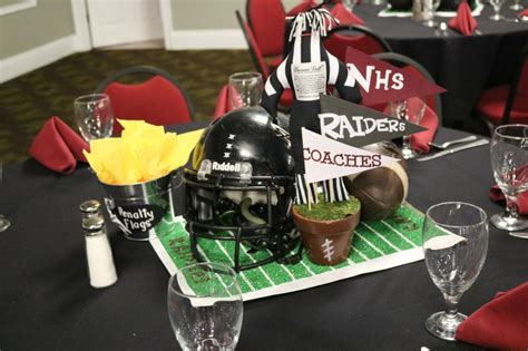 Football Banquet Centerpiece For Coaches Football Banquet