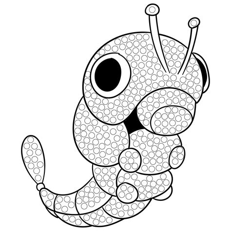 Caterpillar Dot Art 10 Free Pdf Printables Printablee