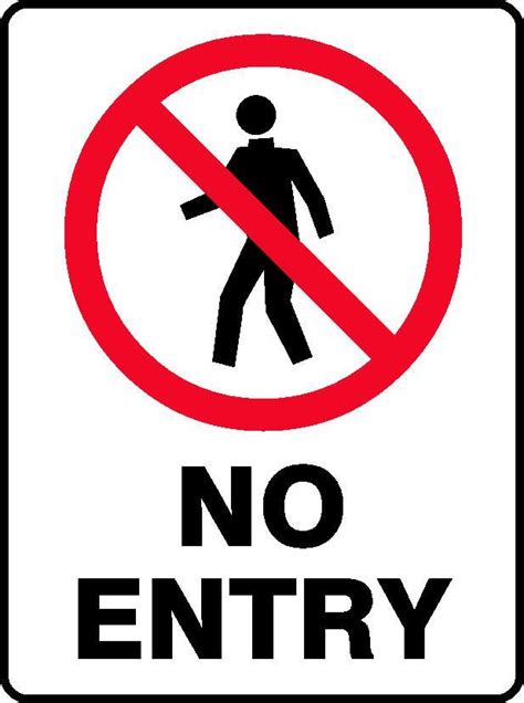 No Entry Sign Allens Industrial Products