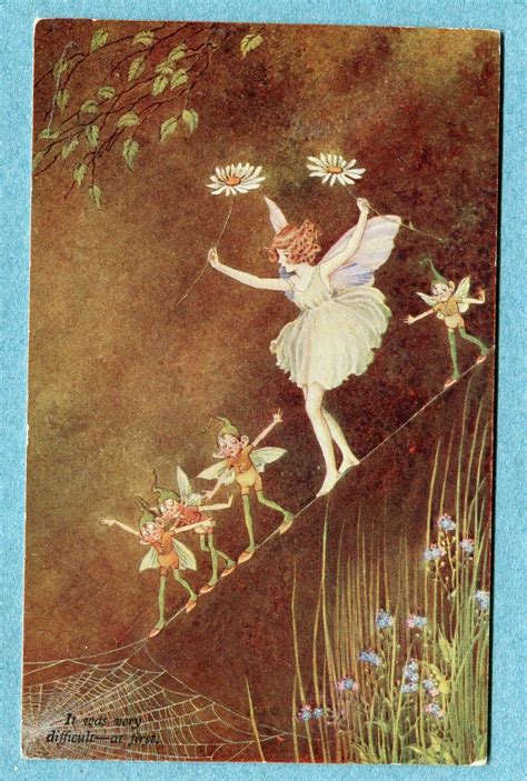 G0805 Postcard Ida Rentoul Outhwaite It Was Very Difficult At First
