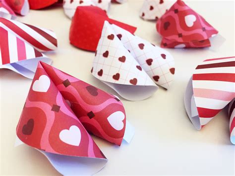 Valentines Day Craft Paper Fortune Cookies Her Life Inspired