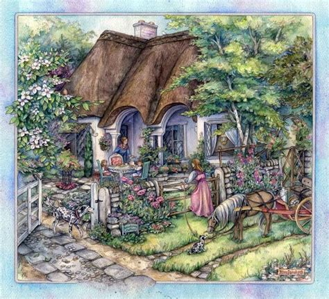 Storybook Cottage Cottage Art Paintings I Love Beautiful Paintings