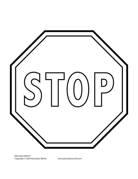 Traffic Signs Coloring Pages Learny Kids