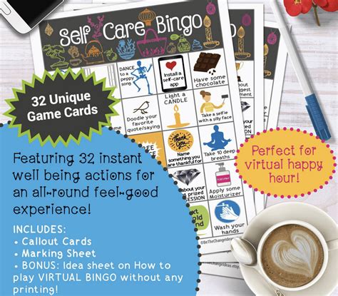 Printable Self Care Bingo Cards Great For Your Mental Health Kb In Bloom