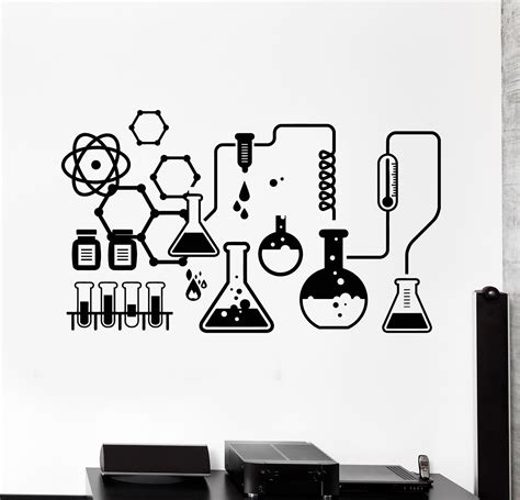 Vinyl Wall Decal Science Chemical Lab Scientist Chemistry School
