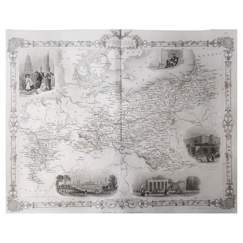 Antique Map Of North America By Tallis C1850 At 1stdibs