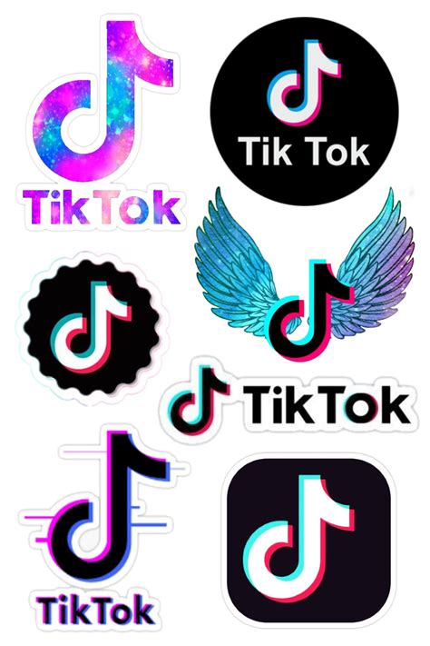 Stickers Tik Tok Tik Tok Famous Tik Tok Logo Galaxy En 2021