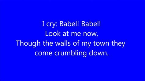 Mumford And Sons Babel Lyrics Youtube