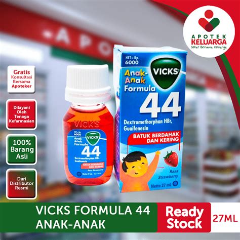 Jual Vicks Formula 44 Anak Sirup 27 Ml Shopee Indonesia