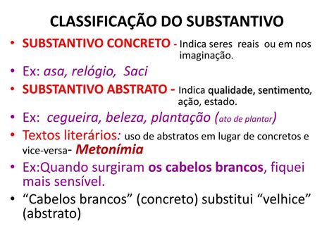 Classificacao Dos Substantivos