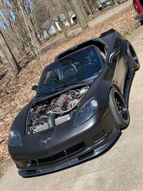 C6 Corvette With Loma Gt2 Widebody Kit And Thule Roof Box Puts Down 715