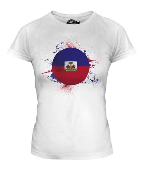 Haiti Football Ladies T Shirt Tee Top T World Cup Sport Ebay