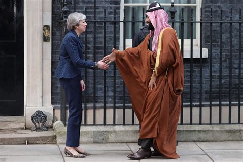 Saudi Crown Prince Mohammad Bin Salman Meets Theresa May