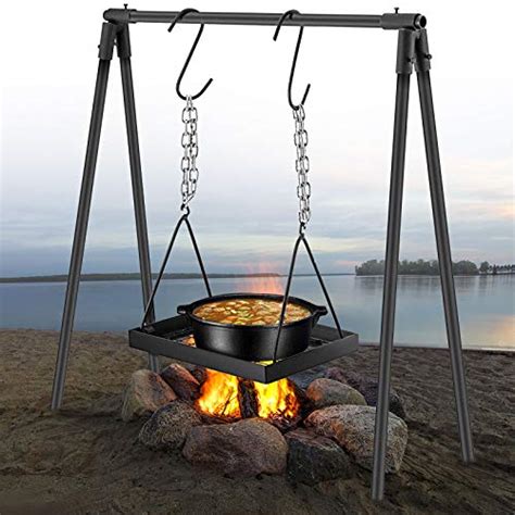 Vbenlem Swing Grill Campfire Cooking Stand Outdoor Picnic Cookware