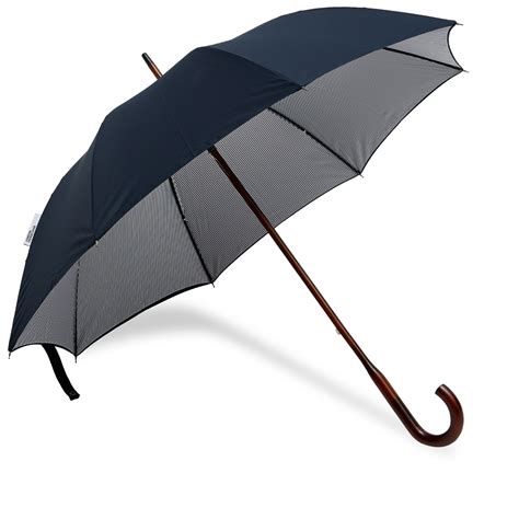 London Undercover Classic Double Layer Umbrella Navy And Oxford End