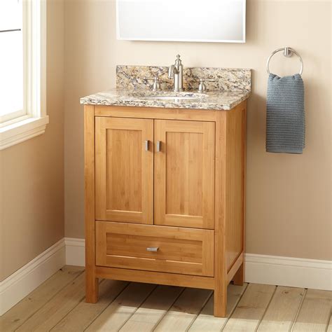 Whether you're in a small apartment or a house with more space, having a beautiful and functional bathroom is important. 24" Narrow Depth Alcott Bamboo Vanity for Undermount Sink - Wood Vanities - Bathroom Vanities ...