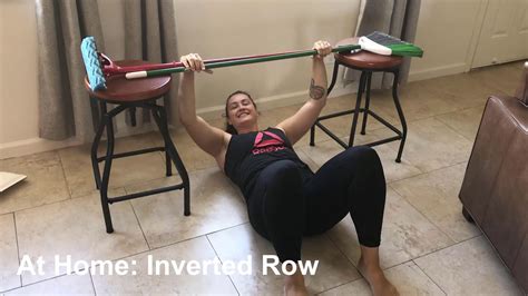 Workout Demo Inverted Row At Home Version Youtube