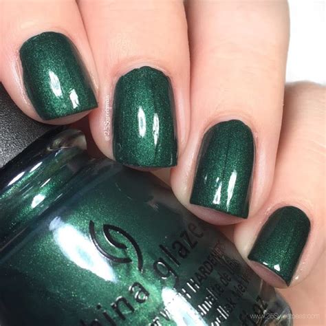 china glaze the perfect holly day with glossy top coat in 2020 french tip nails nails