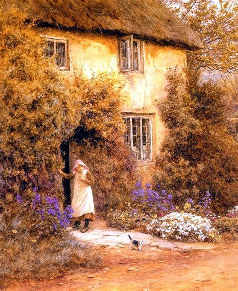 Beautiful Cottage Paintings By Victorian Artist Helen Allingham