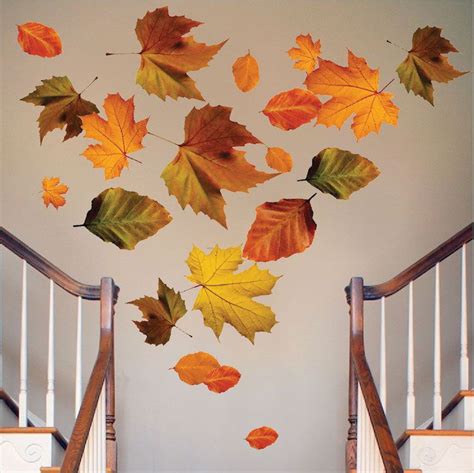 Autumn Leaves Wall Mural Decal Seasonal Wall Decal Murals