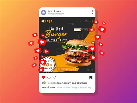 Food Promotion Social Media Post Design By Tanvin Khan Suan On Dribbble