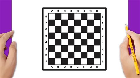 How To Draw A Chess Board How To Draw A Chessboard Youtube