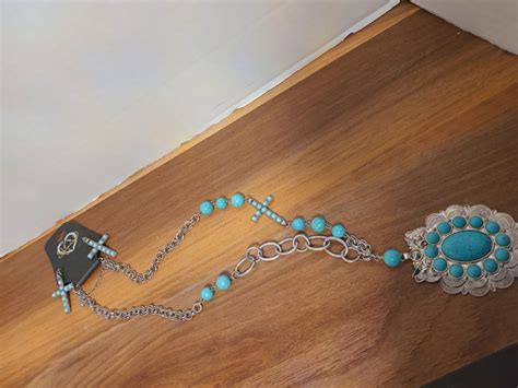 Turquoise Necklace And Earring Set Faux Turquoise Ebay