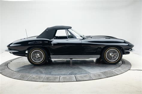 1963 Chevrolet Corvette 327 Manual 4 Speed Convertible Tuxedo Black