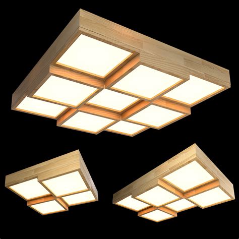 3d Model Ceiling Lamps Set 012 Cgtrader