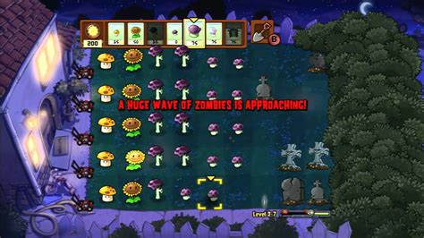 Cgrgameplay Plants Vs Zombies Xbox 360 Level 2 7 Walkthrough Youtube