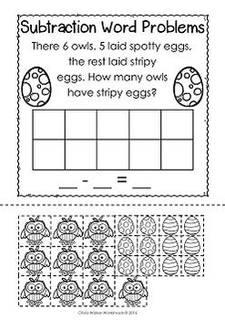 Mixed addition and subtraction word problem worksheets. Subtraction Word Problems - Subtraction to 10 - Cut and ...