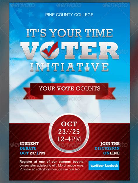 Political And Voting Flyer Templates Graphicmule