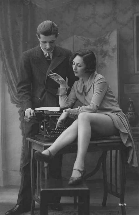 Erotic Photos Of Girls With Typewriters Of The 1920s Pictolic